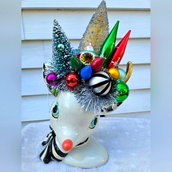 MacKenzie-Childs Other - Mackenzie Childs Granny Kitsch Deary Deer Centerpiece